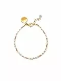 SINGULARU - Floral Colors Armband. Edelstahl mit 18 Kt Vergoldeter Beschichtung. Schmuck für Damen.