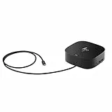 HP USB-C G5 Essential Dockingstation | USB-C Hub | USB Hub | Thunderbolt | USB-C | USB 3.0 | 2x 1.4 DisplayPorts | HDMI 2.0 | Audio | RJ-45 | Schwarz