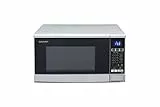 SHARP R670S 2in1 Mikrowelle mit Grill (20 L, 800 Watt, 1000 Watt Grill, 10 Leistungsstufen, 13 AutoCook-Automatikprogramme, Timer) / Silbe