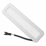 SOLUSTRE Rechteckige LED Dunstabzugshaubenlampe Ac12 Ersatzbirne aus ABS und Glas Kaltlicht für Küchenbeleuchtung und Herdbeleuchtung