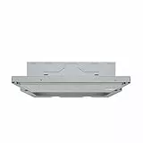 NEFF D46BR12X6 Dunstabzugshaube, Flachschirmhaube N 30, 60 cm, Abluft oder Umluft, silbermetallic [Energieklasse C]