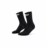 CEP - Kurze Laufsocken mit Kompression für Damen, Core 5.0 Mid Cut, Größe III/M / 37-40, schwarz