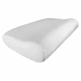 Edda Lux Bezug passend für PILLOWISE Nackenstützkissen, 55 x 35 cm, formbeständiger Jersey Kissenbezug aus 100% Baumwolle, in Weiß