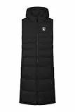 derbe Vestholm Long - Steppweste, Größe:42, Farbe:black/check