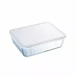 Pyrex Cook & Freeze - Rechteckige Schale mit Deckel, 25 x 19 x 8 cm, 2.6 l