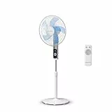 Rowenta Turbo Silence Standventilator, 35 dB(A), Leistungsstarke Erfrischung bis zu 7,2 m, 12 Geschwindigkeiten, 120° Oszillation, Fernbedienung, LED-Display, 12-Stunden-Timer, VU5650F0