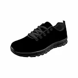 Wanyint Bequeme Laufschuhe Sneaker für Frauen Mädchen, leichte Reiseschuhe, Schwarz , 40 EU