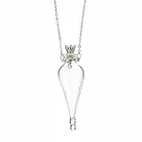 CALLARON Mini Glasflasche Halskette 2.36X0.79X0.79In Kleiner Wunschflasche Anhänger Fläschchen Für Aufbewahrung Und Dekoration Tragbar