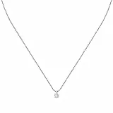 Morellato Damenhalskette aus 925‰-Silber, Zirkone, Tesori-Kollektion, Lichtpunkt – SAIW156