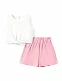 PATPAT Bekleidungssets für Mädchen Sommer, Kurze Hose|Shorts Mädchen T-Shirt Tops Mädchen Set, Sporthose Activewear Freizeit - Perfekt für Teenager Kinder Geburtstage Geschenk Strandpartys 3-12Jahre