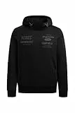 Camp David Herren Hoodie aus Interlock mit Rubber Artworks Black, L