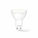 Hama GU10 Wi-Fi LED-Lampe, 4,5W (ohne Hub, dimmbar, gesteuert via Alexa/Google Home/App, 2,4GHz, warm-/neutral-/tageslichtweiß) WLAN Lampe, Echo/Echo Dot/Echo Spot/Echo Plus/Echo Show kompatibel Weiß