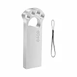 USB Stick 64GB Lustig Speicherstick 64 GB Slim USB 2.0 Flash Drive Wasserfest Pen Drive 64GB mit Schlüsselanhänger für Schule Büro Auto PC Laptop (Silber)