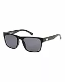 Quiksilver Herren Bomb Lunettes de Soleil, Glänzendes Schwarz/Grau, Einheitsgröße