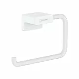 hansgrohe AddStoris - Handtuchring, Handtuchhalter für Wandmontage, verdeckte Befestigung, Badezimmer Zubehör, Mattweiß, 41754700
