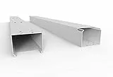 SCOS Smartcosat SCOSKK59 10 m Kabelkanal (L x B x H 2000 x 80 x 60 mm, PVC, Kabelleiste, Schraubbar) weiß