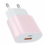 Schnellladegerät 25W USB C netzteil Ladegerät(rosa) Ladegerät für:iPhone
