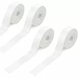 DAWRIS 4 Rollen Qutie Etikettenband für Etikettendrucker 15mm x 4m Thermodrucker Etiketten Gewidmet Etiketten Thermo Etikettenband Kompatibel Qutie P15 P12 Q2 HP1 HP4 D32 D35 Etikettendrucker Weiß