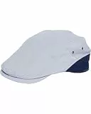 bugatti | Herren Flatcap Colorblock einfarbig verstellbar mit Logostick | 100% Baumwolle Denim