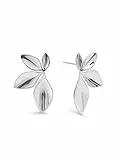 SINGULARU - Camila Ohrringe. Edelstahl mit silberfarbener Beschichtung. Schmuck für Damen.