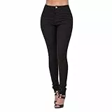 Jeanshose Damen Stretch Boyfriend Stil Denim Loose Hosen Stilvolle Damenjeans Schnitt Straight-Fit Trachtenjeans Große Größen Schlagjeans