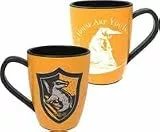 Harry Potter WOW! STUFF Thermotasse Sprechender Hut – Hufflepuff, Hitze enthüllt das verborgene Hogwarts-Haus, thermische Musteränderung, Wizarding World Offizielle, Sammlerstücke und Spielzeug