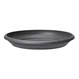 Scheurich Linda, Untersetzer aus Kunststoff, Farbe: Metallic Grey, 63 cm Durchmesser, 8,8 cm hoch