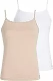Tommy Hilfiger CAMI UW0UW05957 Damen 2er-Pack Orange L, Orange (Weiß/Misty Blush), Large