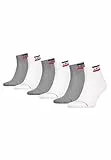 Levi’s Mittelhohe Socken, Outdoor-Socken aus atmungsaktiver Bio-Baumwolle mit verstärkter Ferse, 6er-Pack