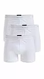 HUGO Herren 3er-Pack Boxershorts aus Baumwolle Retroshorts, Hellweiß, Large