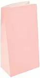 Partytaschen aus Papier - Hellrosa - 12er-Pack, Babyrosa