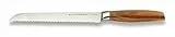 Echtwerk Brotmesser Classic-Edition, aus hochwertigem Stahl, Brotmesser mit Wellenschliff, Edelstahl, ergonomischer Griff aus Akazienholz, Küchenmesser, hohe Schneidfestigkeit, Klingenlänge 20 cm