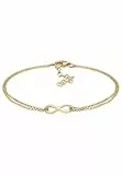 Elli Armband Damen Infinity Trend Symbol in 925 Sterling Silber Vergoldet