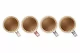 Le Creuset 4er-Set Becher aus Steinzeug, je 350 ml, Metallics Rosé (Chiffon Pink/Rose Quartz/Bluebell Purple/Perlgrau), 69113358129031
