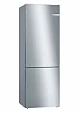 Bosch Hausgeräte KGE49AICA Serie 6 Freistehende XXL-Kühl-Gefrier-Kombination / C / 201 x 70 cm / 163 kWh/Jahr / Inox-antifingerprint / 302 L Kühlteil / 117 L Gefrierteil / LowFrost / VitaFresh