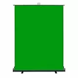 Walimex pro Roll-up Panel Hintergrund grün 165 x 220 cm, Greenscreen Fotohintergrund mit Transportbox, Hintergrundsystem für Fotostudio, knitterfreie Fotoleinwand ideal für Chromakeying