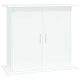vidaXL Aquariumständer, Aquarium Unterschrank mit viel Stauraum, Aquarium Tisch mit Stabiler Oberplatte, Aquariumschrank Aquarium Halter, Weiß Holzwerkstoff