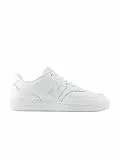 New Balance M08036W Unisex Sneaker Weiß 45 EU – Klassischer Retro Lifestyle Schuh mit Leder-Synthetik Obermaterial, robuster Gummisohle und hohem Alltagskomfort