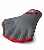 Speedo Aquatic Fitness Handschuhe, Anthrazit/Rot, Größe XL