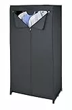 WENKO Kleiderschrank Deep Black, Polyethylen-Vinylacetat, 75 x 150 x 50 cm, Schwarz