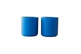 Design Letters Favourite Cup 2 Set Kobaltblau | kaffeebecher Porzellan 250 ml | Espressotassen | Becher ohne Henkel | Scandinavia Teetassen Geschenke für frauen, männer | Cappuccino Tassen fur Frauen