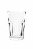6-er Set Gläser POKAL - Glas für Longdrinks Wasser Tee Kaffee Cocktails - bis 120°C - 350ml - 14cm hoch - spülmaschinenfest