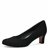 Jana Damen Pumps Kleiner Absatz Vegan, Schwarz (Black), 39 EU
