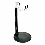 Qectial Tragbarer Und Höhenverstellbarer, Beweglicher Figurenständer Im Maßstab 1:6 für 30 cm Große Figuren, Schwarz