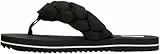Tommy Jeans Damen Flip Flops Braided Beach Sandal mit Flecht-Detail, Schwarz (Black), 40