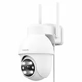 GALAYOU 2K Überwachungskamera Aussen, 360° PTZ WLAN IP Kamera Überwachung Aussen, WiFi Outdoor Camera mit Farbnachtsicht, 2-Wege-Audio, IP65 wetterfest für Garten/Haus/Wohnung, Y4