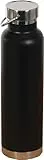 Mckinley Unisex Edelstahl 0,75L Trinkflasche, Black/Silver