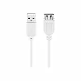 Goobay 96199 Hi-Speed USB 2.0 Kabel Verlängerung / Verlängerungskabel für Geräte mit USB-Anschluss / Kupfer (CU) Innenleiter / Datenübertragung 480Mbit/s / Doppelt geschirmt / 3m