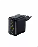 Baseus Enerfill 70W USB C Ladegerät, 3-Port GaN6 Schnellladegerät, kompaktes Netzteil für MacBook Air, iPhone 17/16/15 Pro Max, iPad Pro, Galaxy S25/S24, Pixel, Laptop und mehr