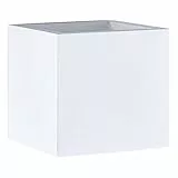 Paco Home Wandleuchte Innen Wandlampe Flur Würfel Lampe Indirektes Licht Up Down Effekt G9 Gemütliche Atmosphäre, Leuchtmittel: ohne Leuchtmittel, Farbe: Gips-Weiß Übersteichbar